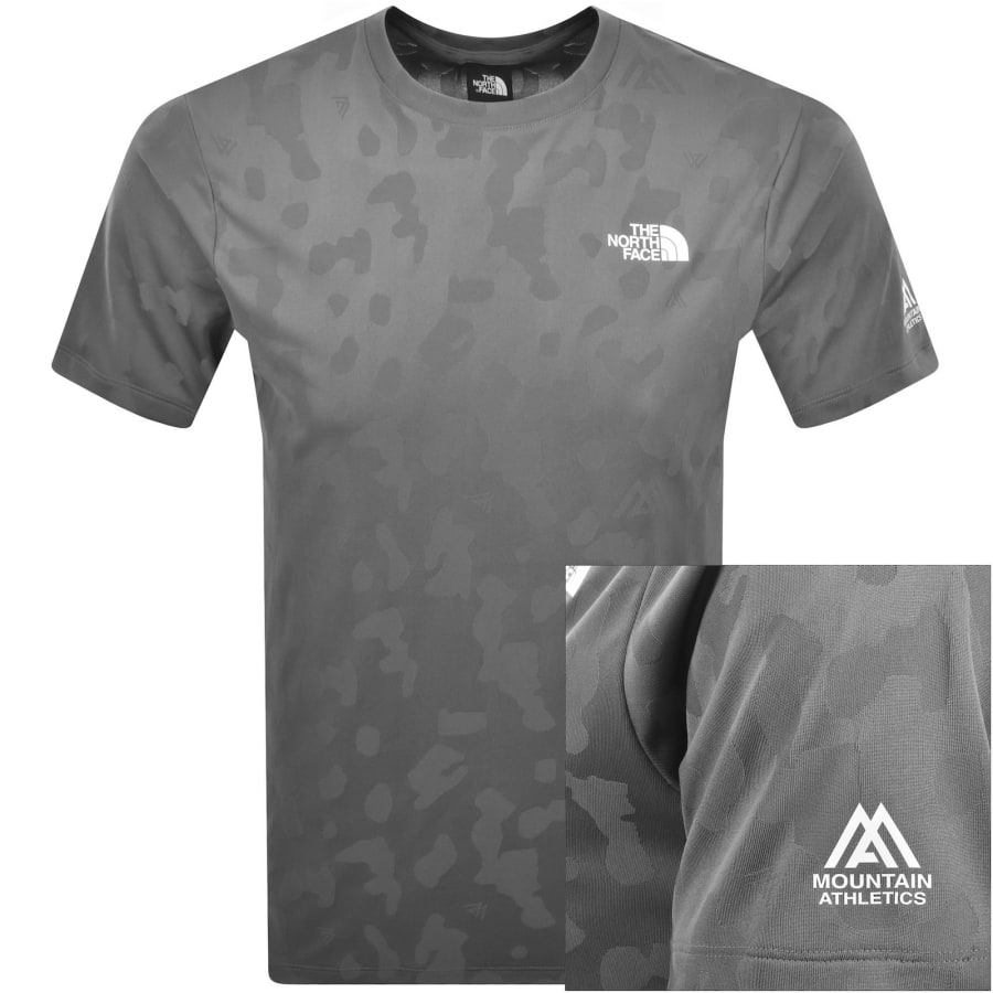 Image number 1 for The North Face Logo T Shirt Grey