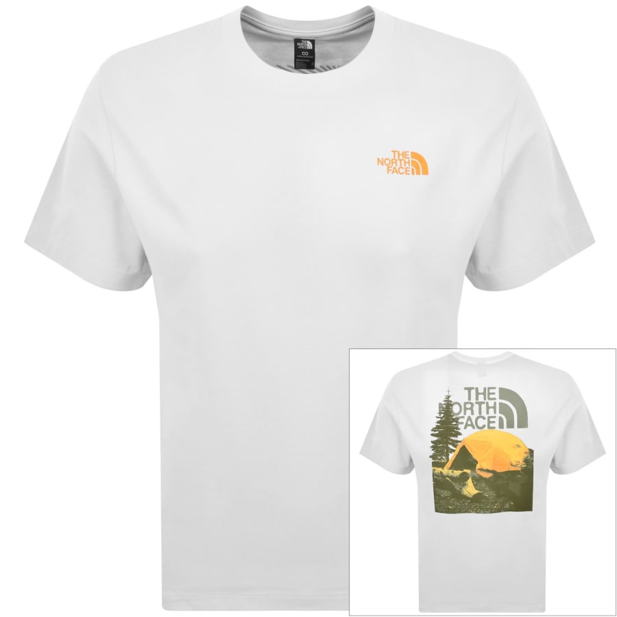 Image number 1 for The North Face Logo T Shirt White