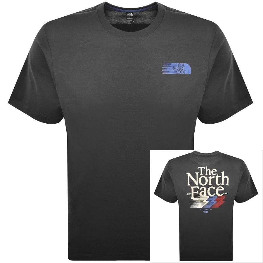 Image number 1 for The North Face Logo T Shirt Grey