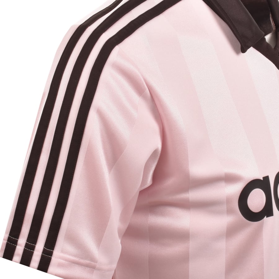 Image number 4 for adidas Originals JSY Polo T Shirt Pink