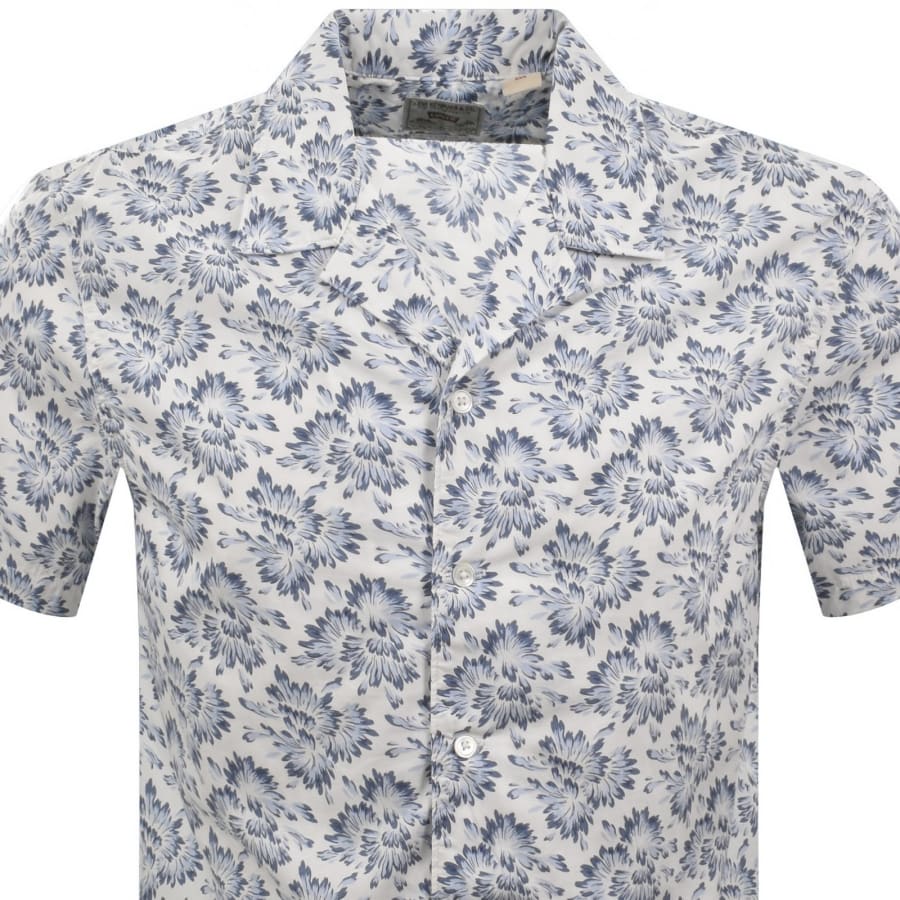 Image number 2 for Levis Sunset Camp Short Sleeved Shirt White