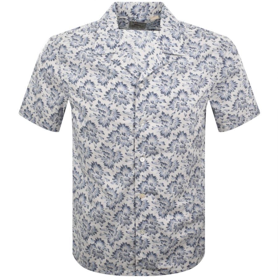 Image number 1 for Levis Sunset Camp Short Sleeved Shirt White