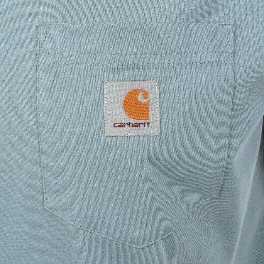 Image number 3 for Carhartt WIP Pocket T Shirt Blue