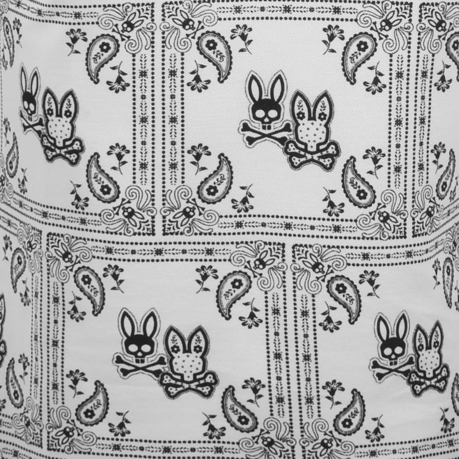 Image number 3 for Psycho Bunny Luke All Over Print Polo White