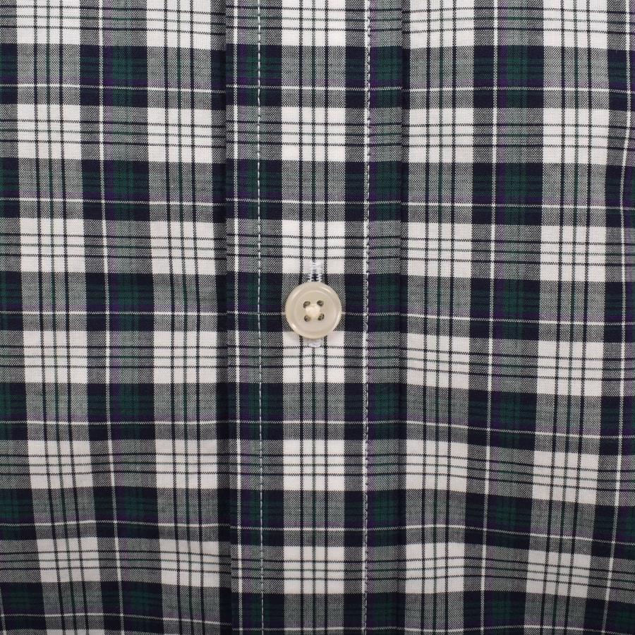 Image number 4 for Gant Poplin Check Long Sleeved Shirt Green