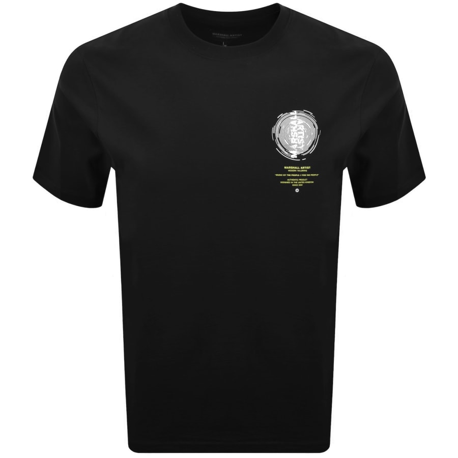 Image number 2 for Marshall Artist Space Face T Shirt Black
