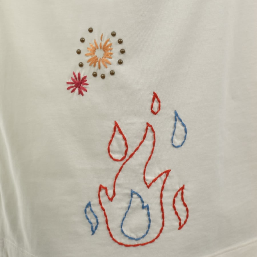 Image number 3 for DSQUARED2 Logo T Shirt Cream