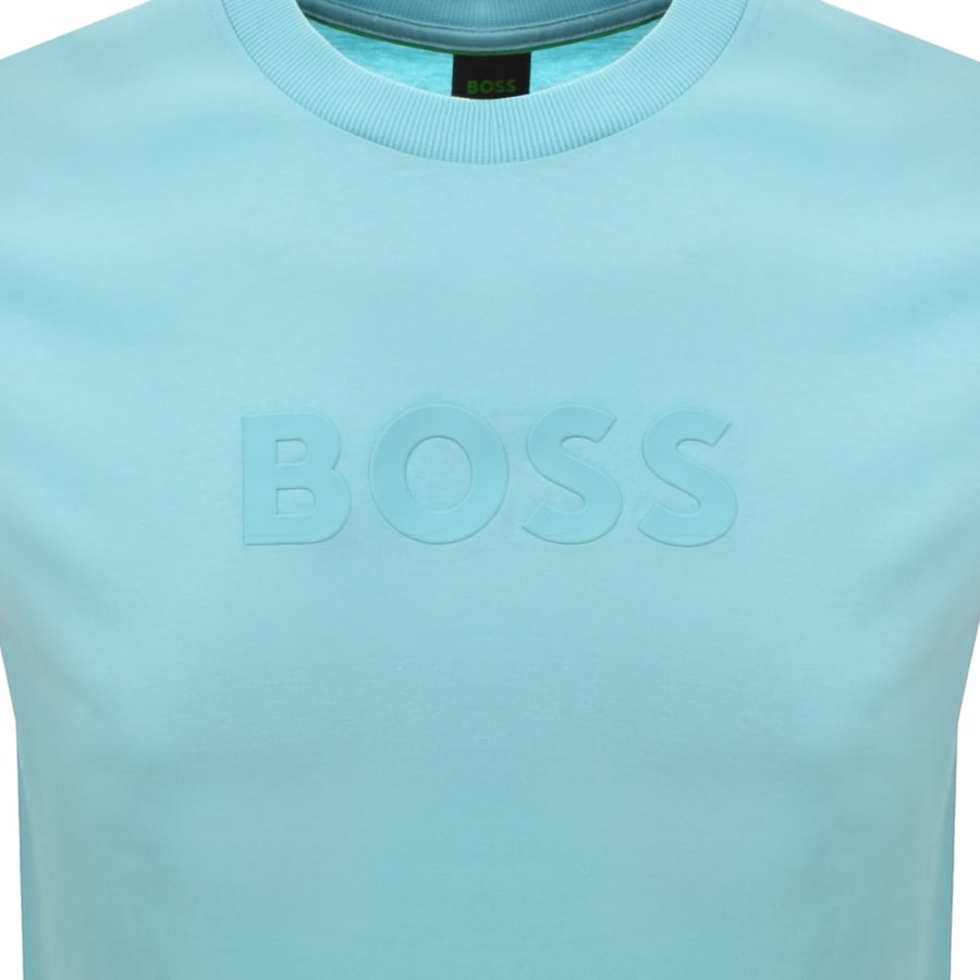 Image number 3 for BOSS Silicon Logo T Shirt Blue
