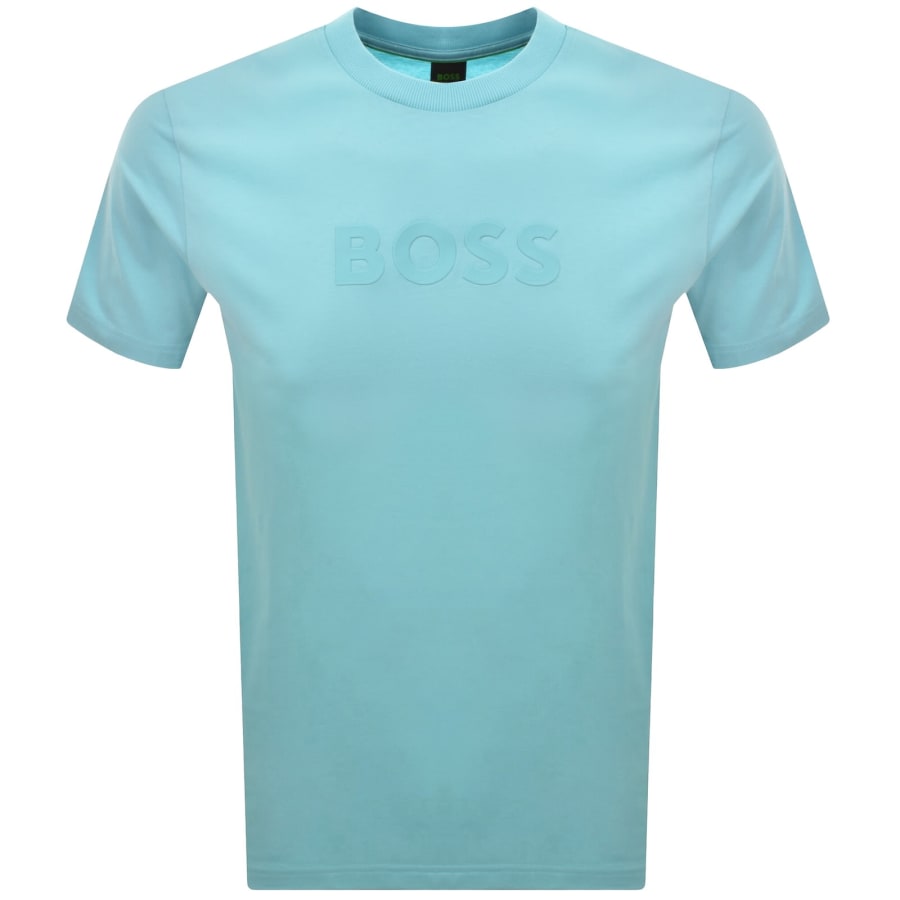 Image number 1 for BOSS Silicon Logo T Shirt Blue
