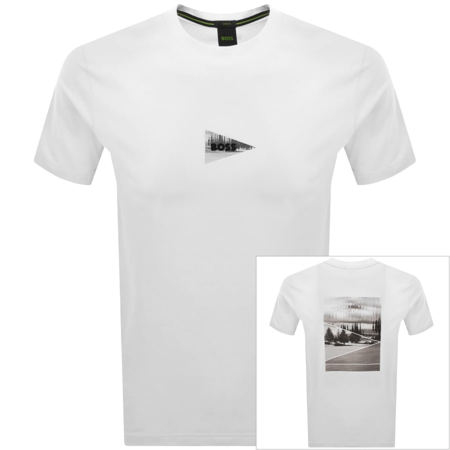 Image number 1 for BOSS Network Photo T Shirt White