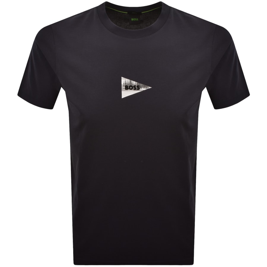 Image number 2 for BOSS Network Photo T Shirt Dark Blue
