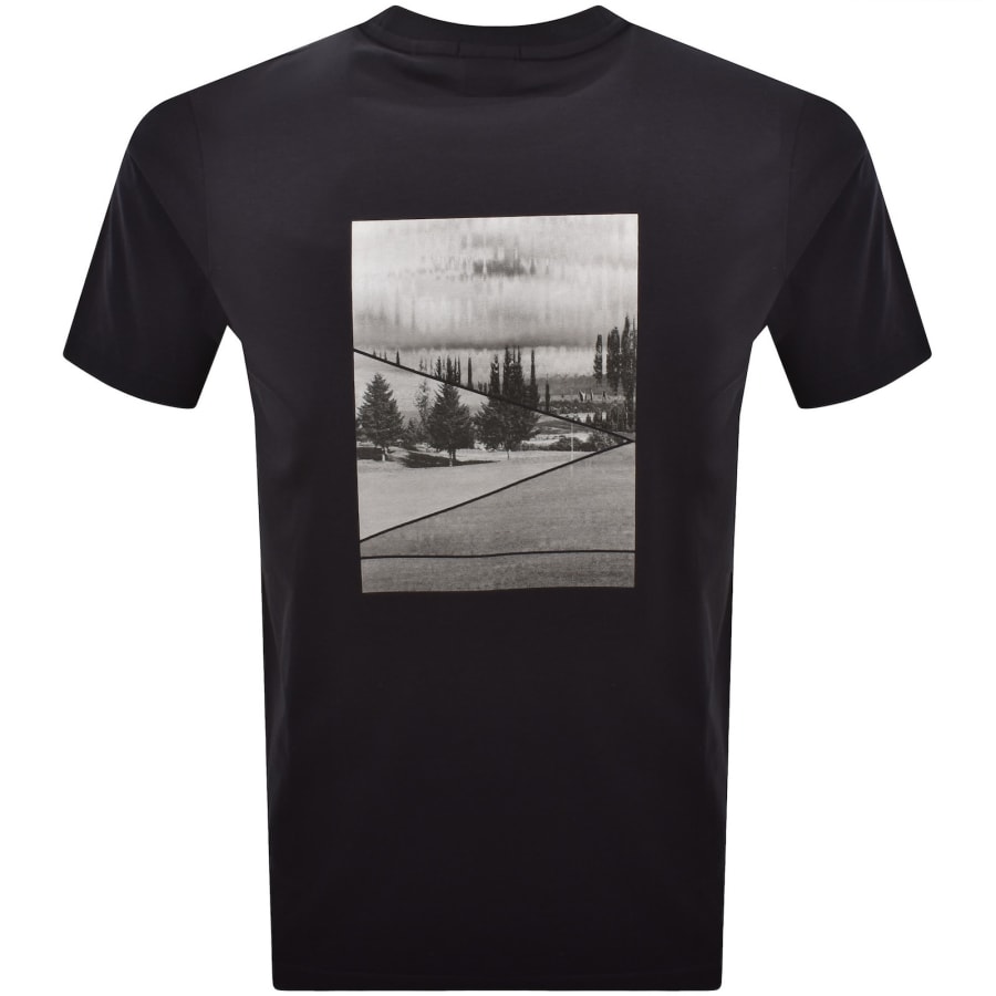 Image number 5 for BOSS Network Photo T Shirt Dark Blue