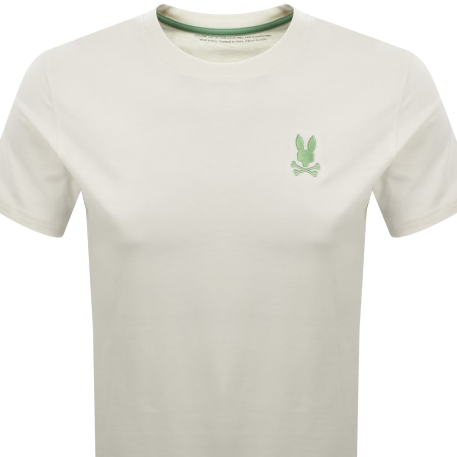 Image number 3 for Psycho Bunny Aiden Back Graphic T Shirt White
