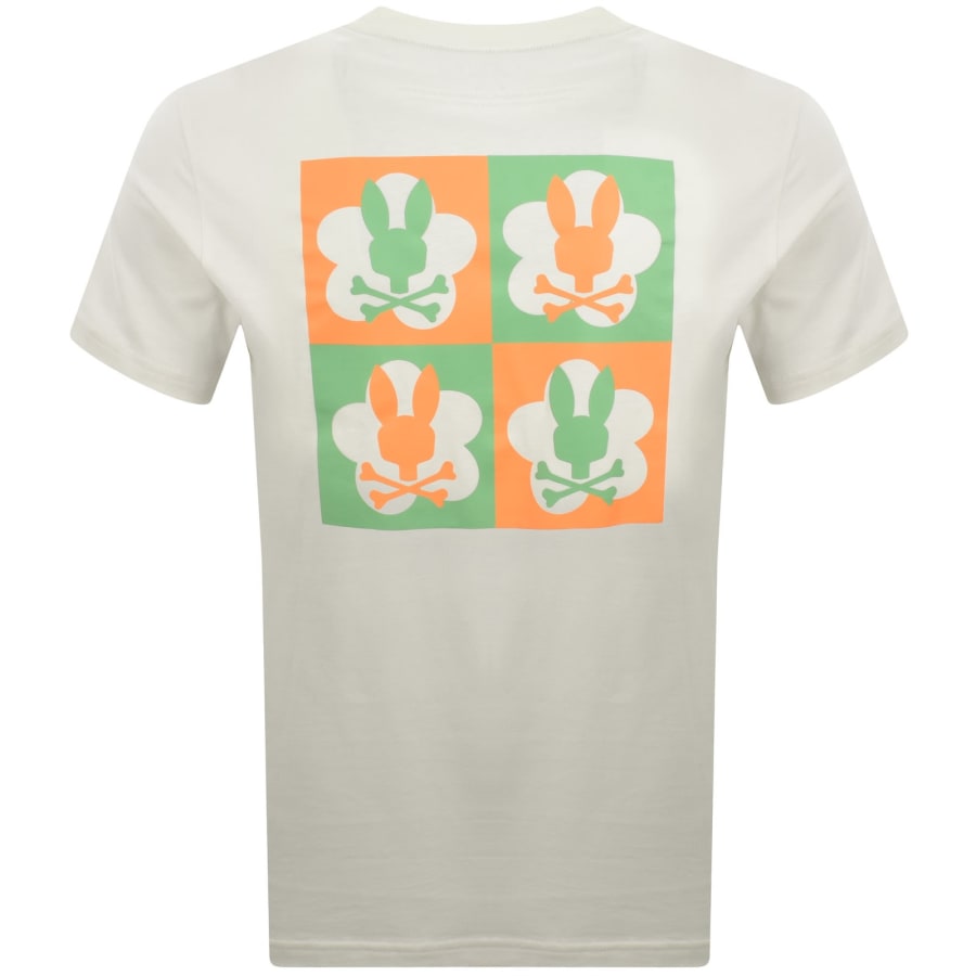 Image number 5 for Psycho Bunny Aiden Back Graphic T Shirt White