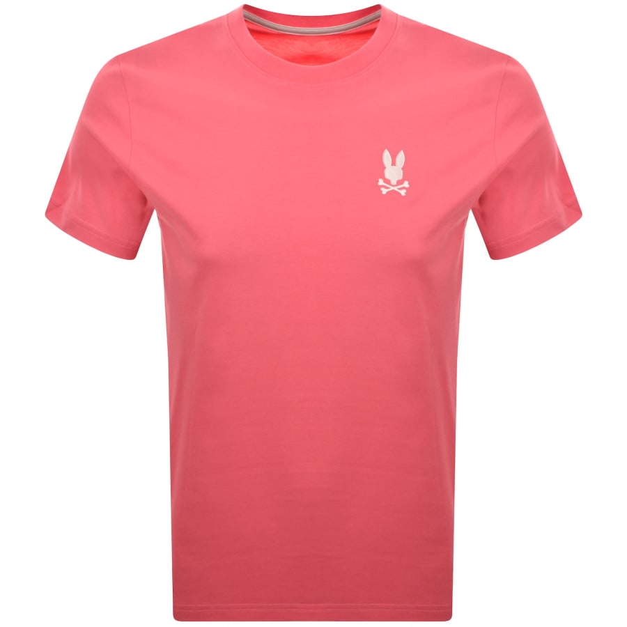 Image number 2 for Psycho Bunny Aiden Back Graphic T Shirt Pink