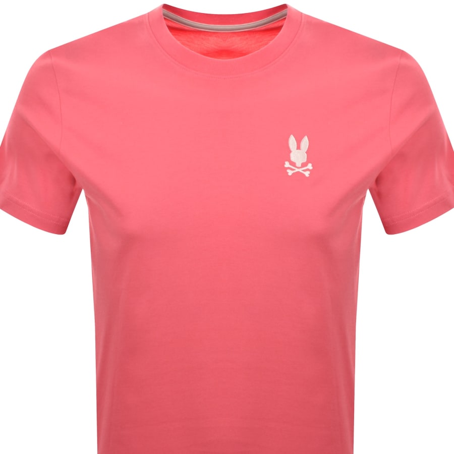 Image number 3 for Psycho Bunny Aiden Back Graphic T Shirt Pink