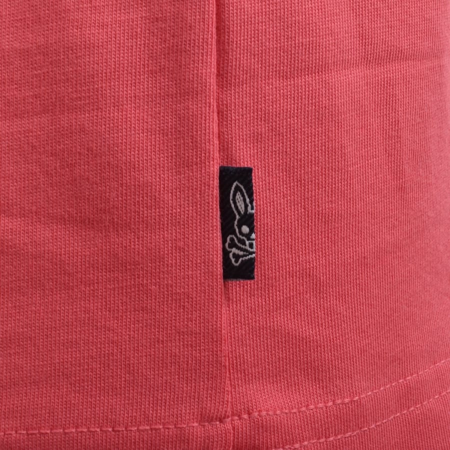 Image number 4 for Psycho Bunny Aiden Back Graphic T Shirt Pink