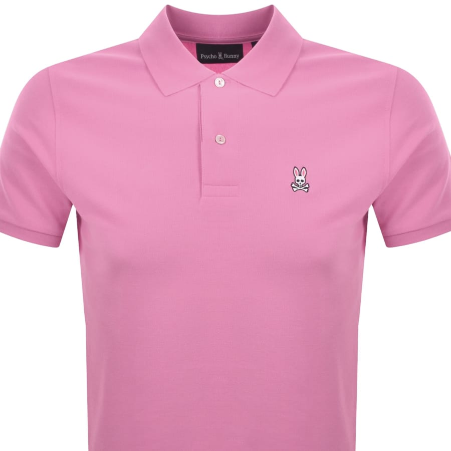 Image number 2 for Psycho Bunny Classic Polo T Shirt Pink