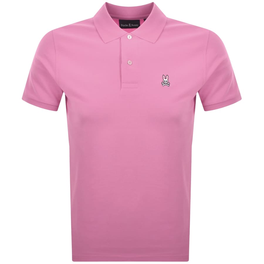 Image number 1 for Psycho Bunny Classic Polo T Shirt Pink