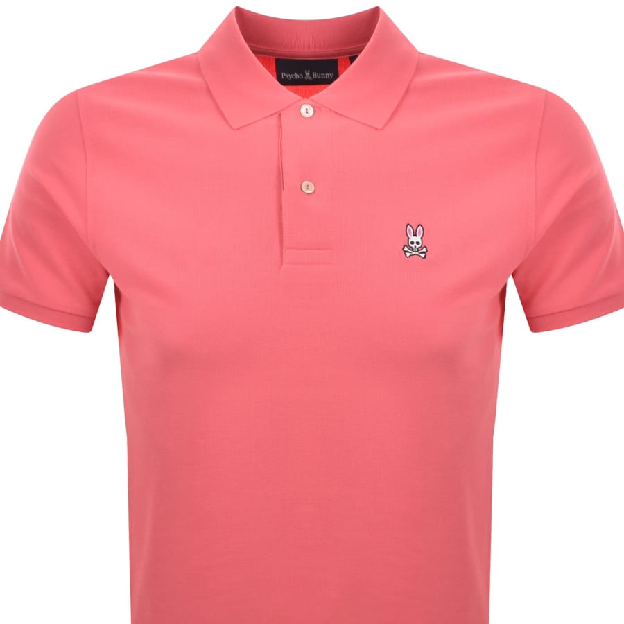 Image number 2 for Psycho Bunny Classic Polo T Shirt Pink