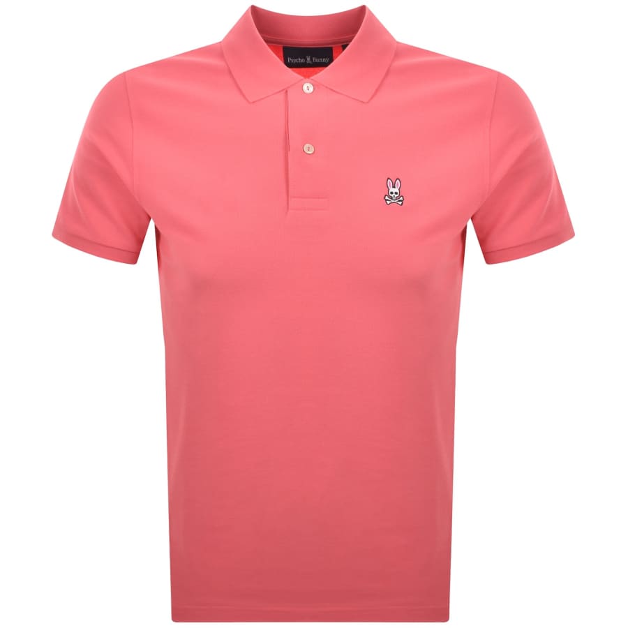 Image number 1 for Psycho Bunny Classic Polo T Shirt Pink