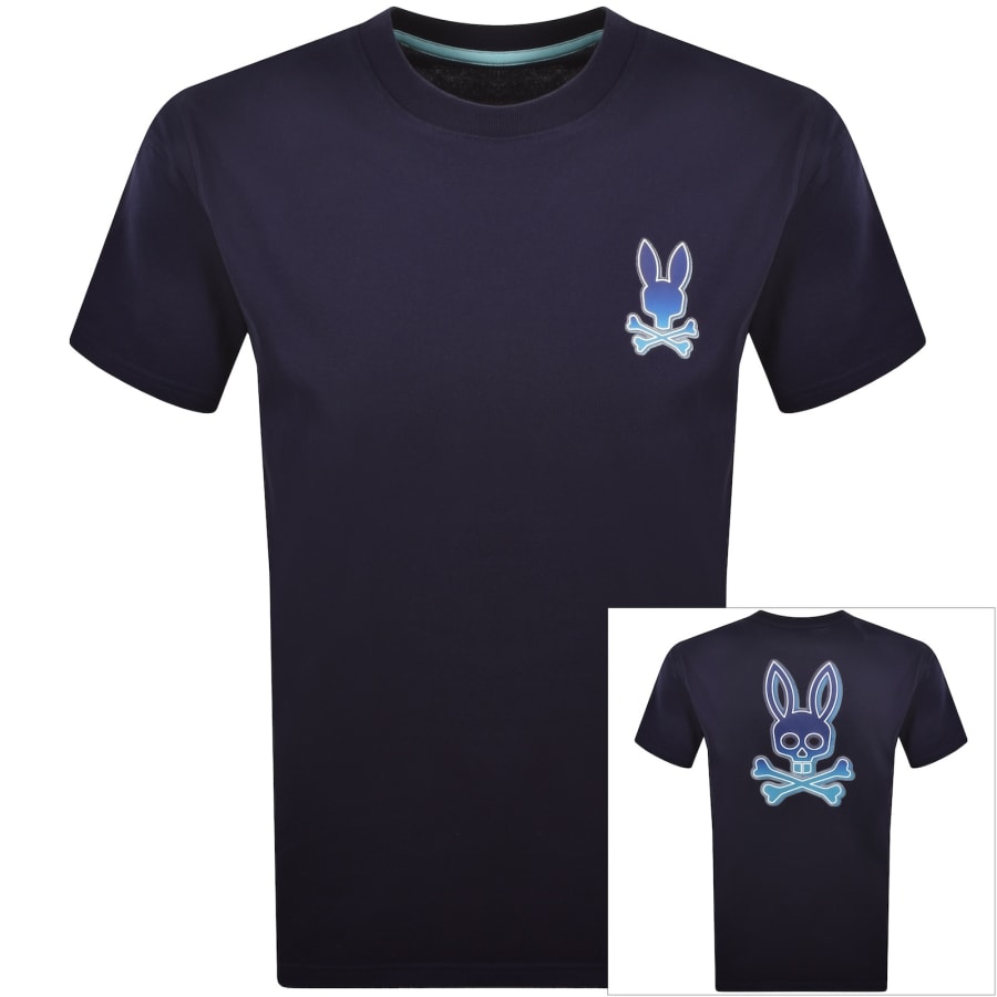 Image number 1 for Psycho Bunny Dax Relaxed Fit T Shirt Navy