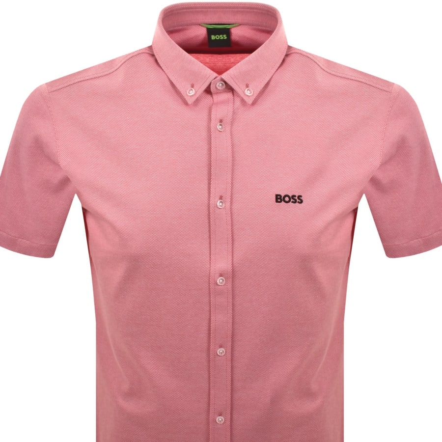 Image number 2 for BOSS ST Motion Short Sleeve Shirt Pink