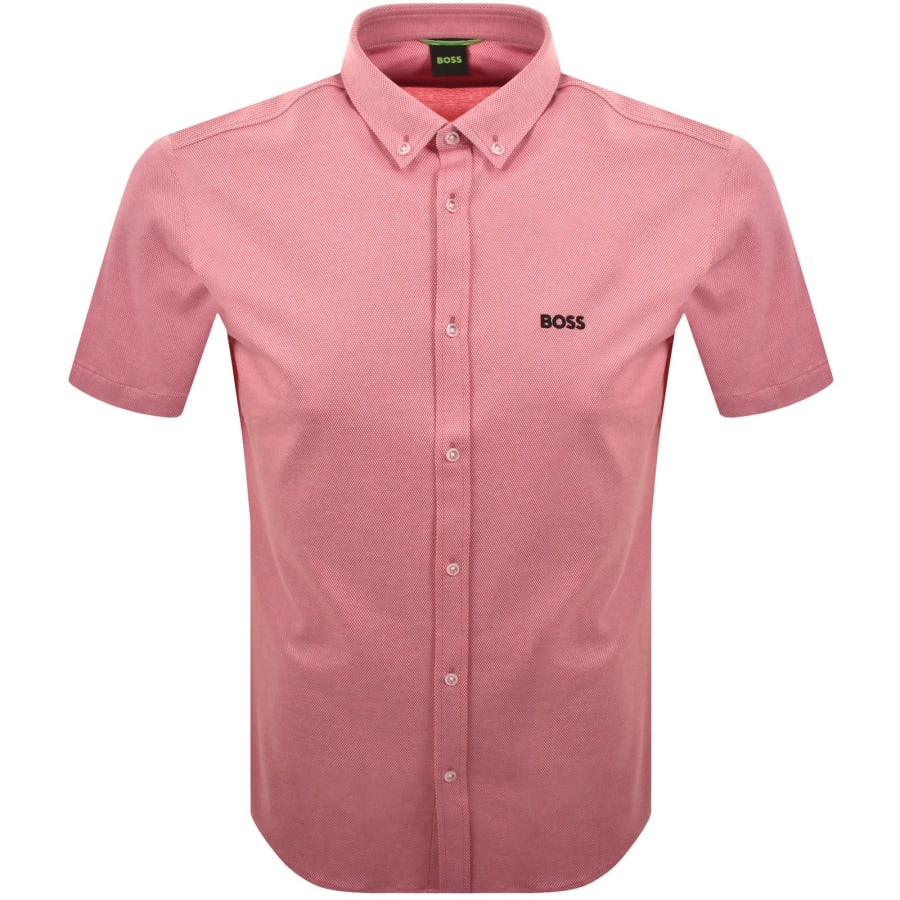Image number 1 for BOSS ST Motion Short Sleeve Shirt Pink