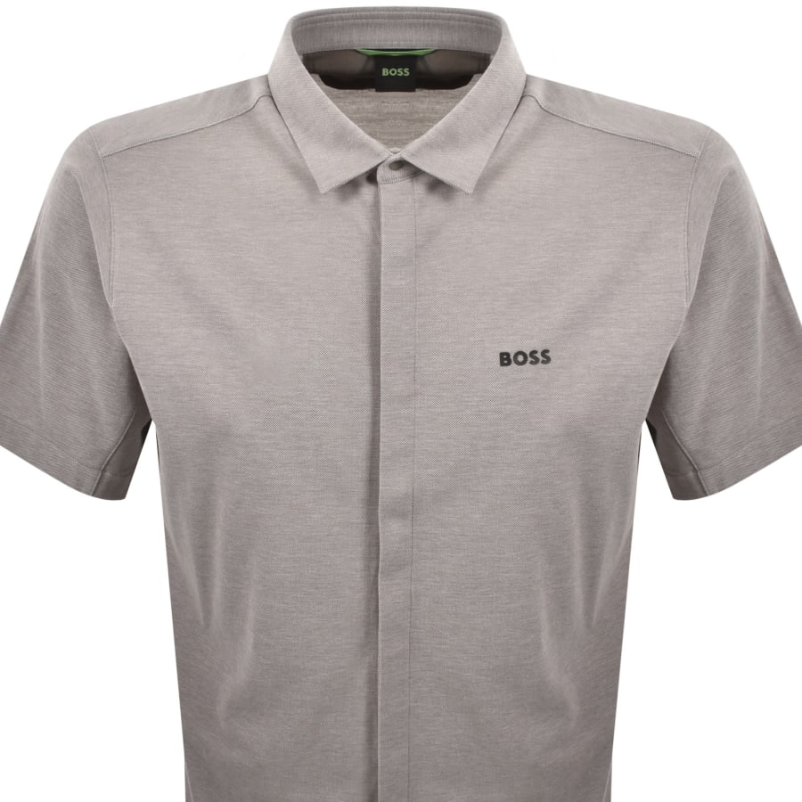 Image number 2 for BOSS Short Sleeved Dymova Shirt Brown