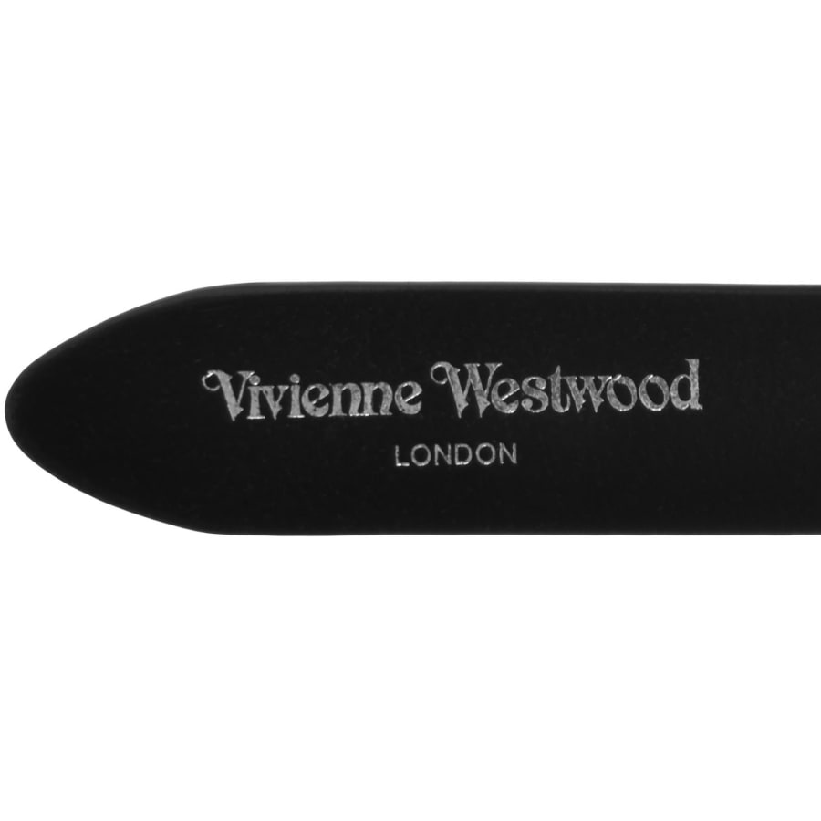 Image number 4 for Vivienne Westwood Orb Buckle Belt Black