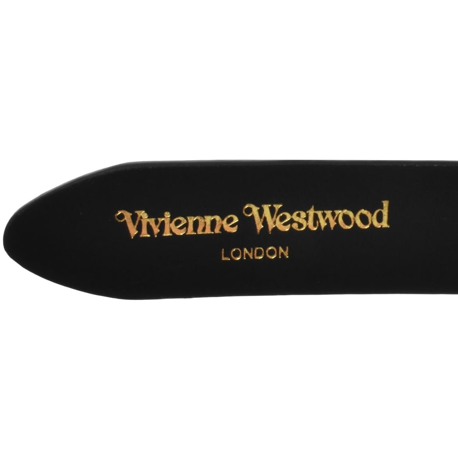 Image number 4 for Vivienne Westwood Orb Buckle Belt Black