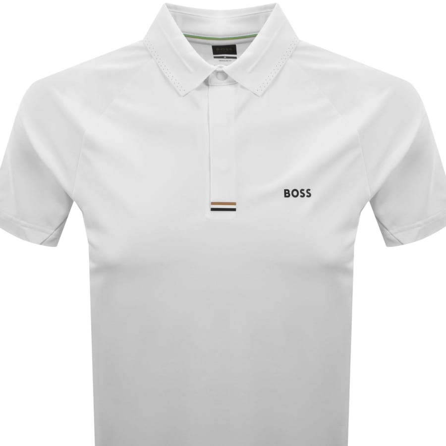 Image number 2 for BOSS GOC Paddytech Polo T Shirt White