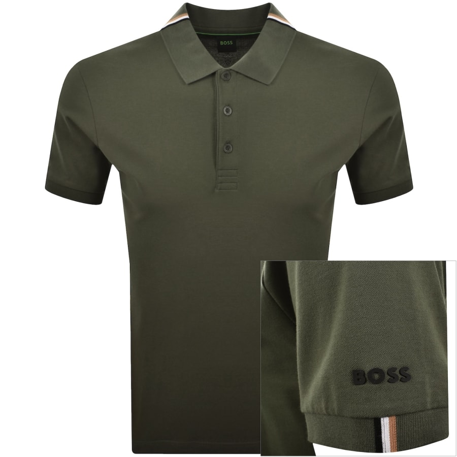 Image number 1 for BOSS PL GOC Rank Polo T Shirt Green