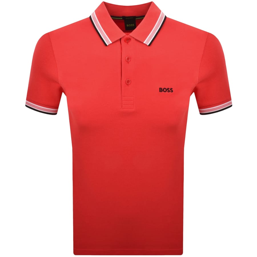 Image number 1 for BOSS Paddy Polo T Shirt Bright Red