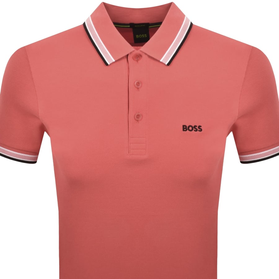 Image number 2 for BOSS Paddy Polo T Shirt Medium Pink
