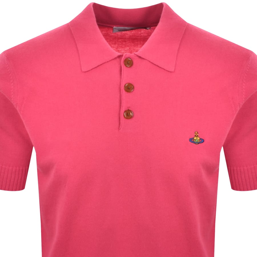 Image number 2 for Vivienne Westwood Knit Polo Pink