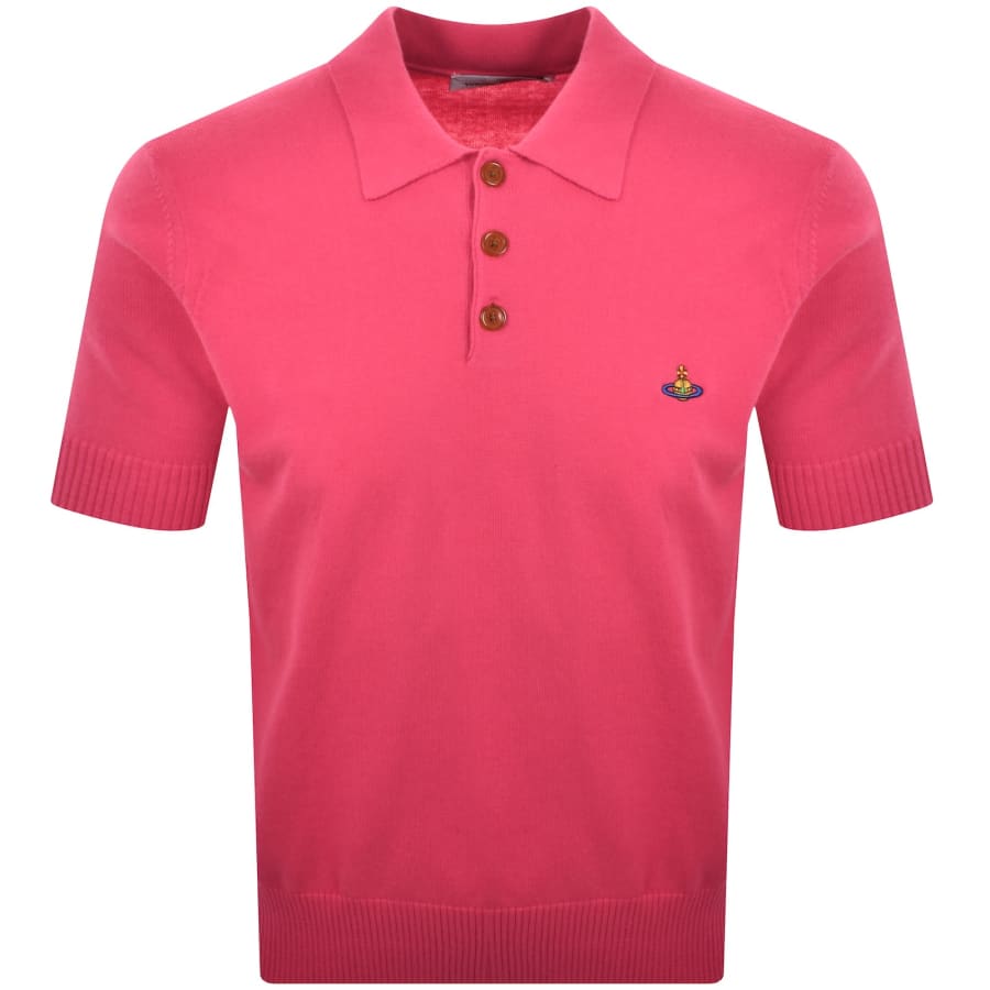 Image number 1 for Vivienne Westwood Knit Polo Pink