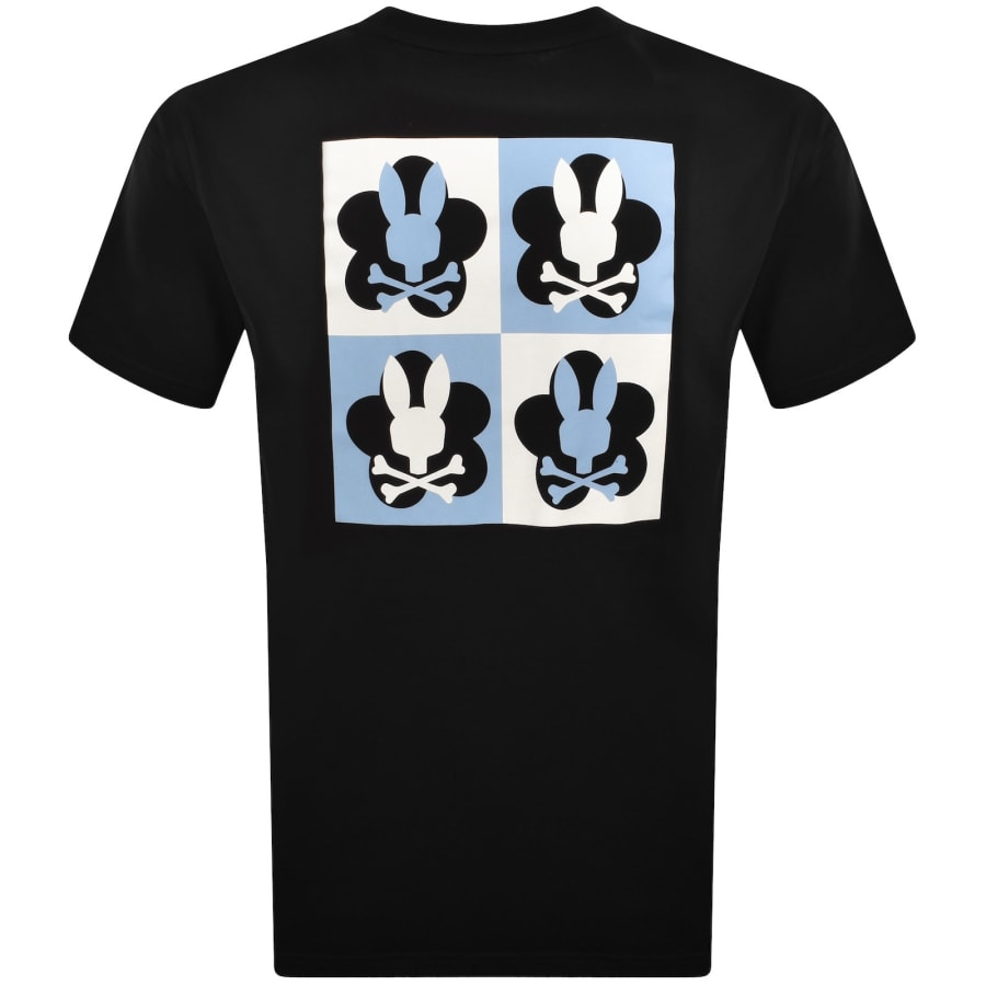 Image number 5 for Psycho Bunny Aiden Back Graphic T Shirt Black