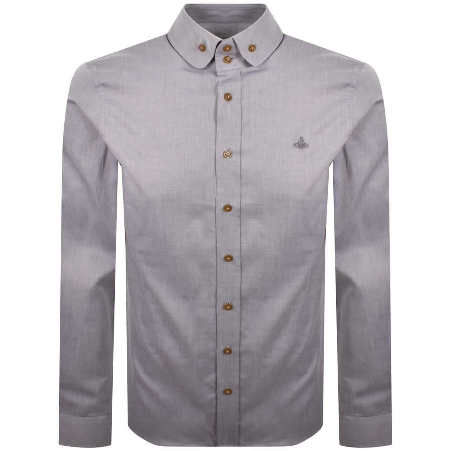 Image number 1 for Vivienne Westwood Krall Long Sleeved Shirt Blue