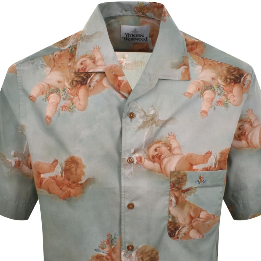 Image number 2 for Vivienne Westwood Bowling Shirt Green