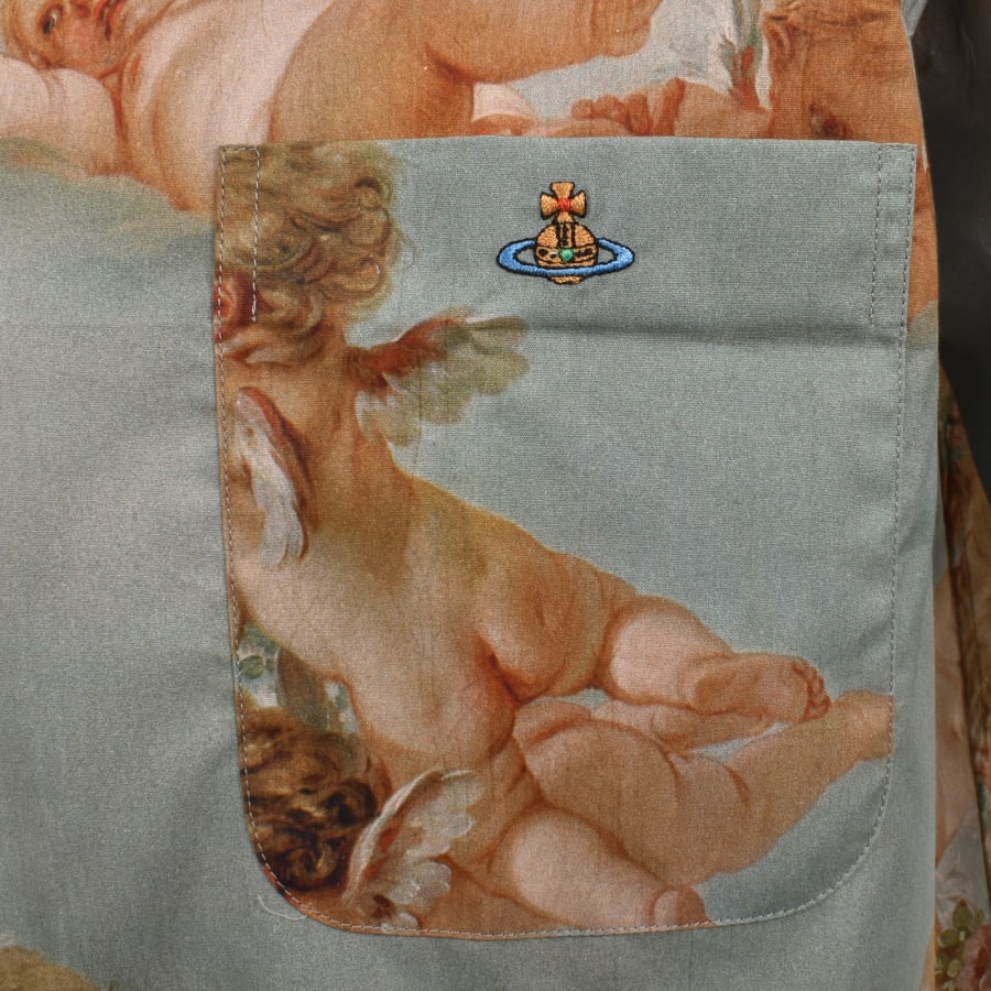 Image number 3 for Vivienne Westwood Bowling Shirt Green