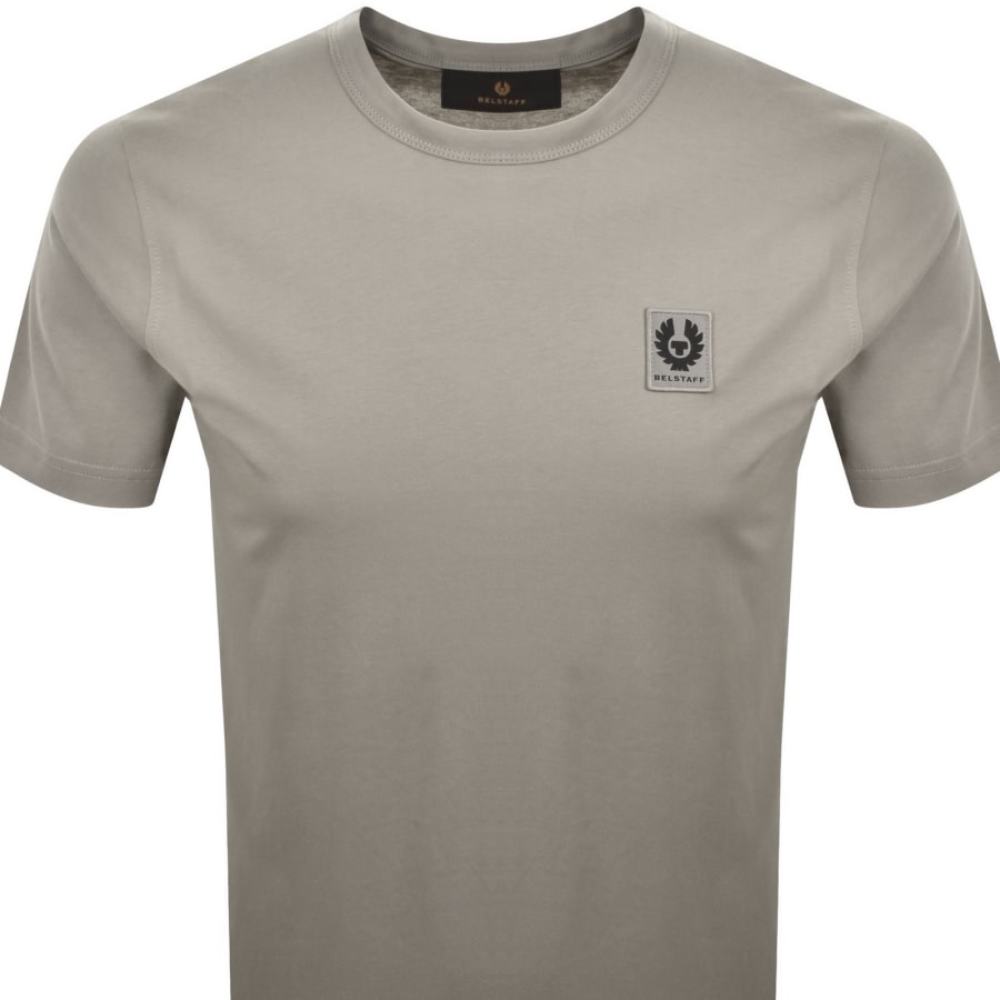 Image number 2 for Belstaff Featherweight Logo T Shirt Beige
