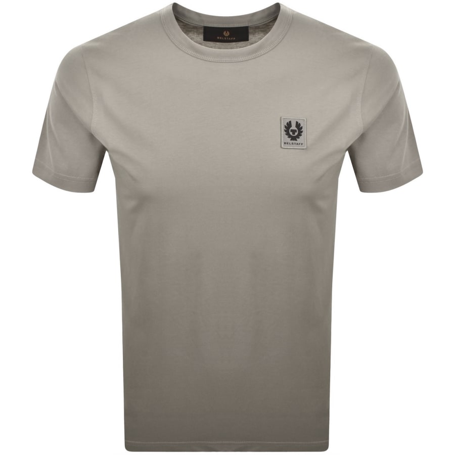 Image number 1 for Belstaff Featherweight Logo T Shirt Beige
