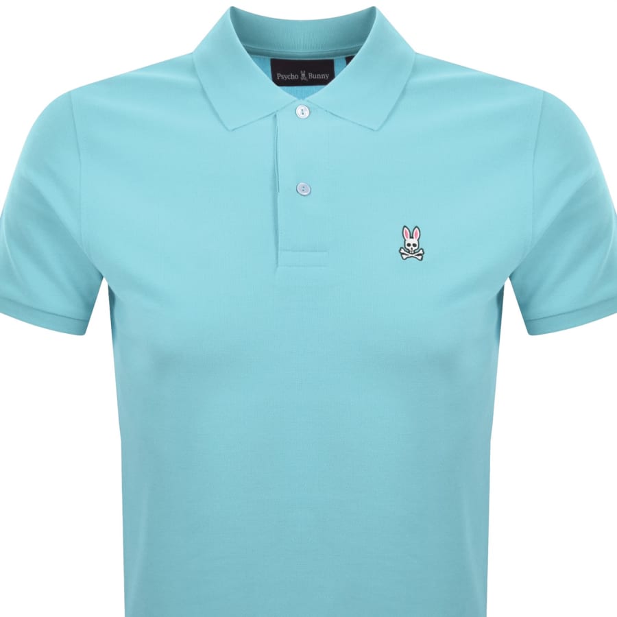 Image number 2 for Psycho Bunny Classic Polo T Shirt Blue