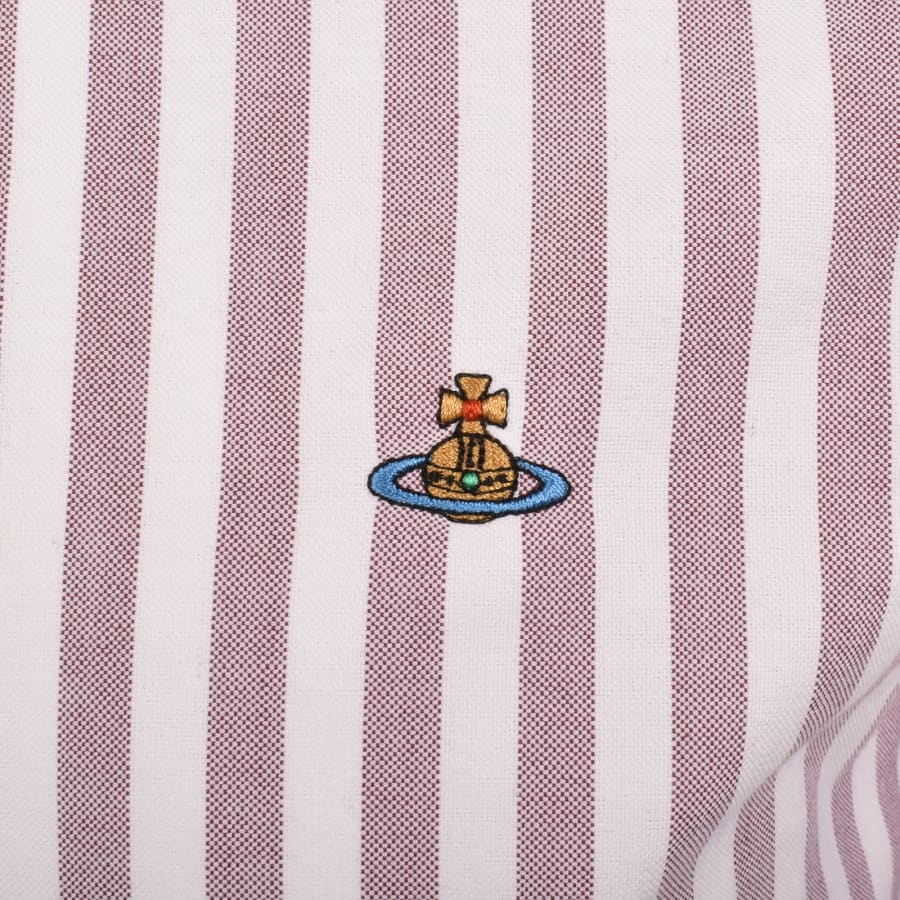 Image number 3 for Vivienne Westwood Krall Stripe Shirt Burgundy
