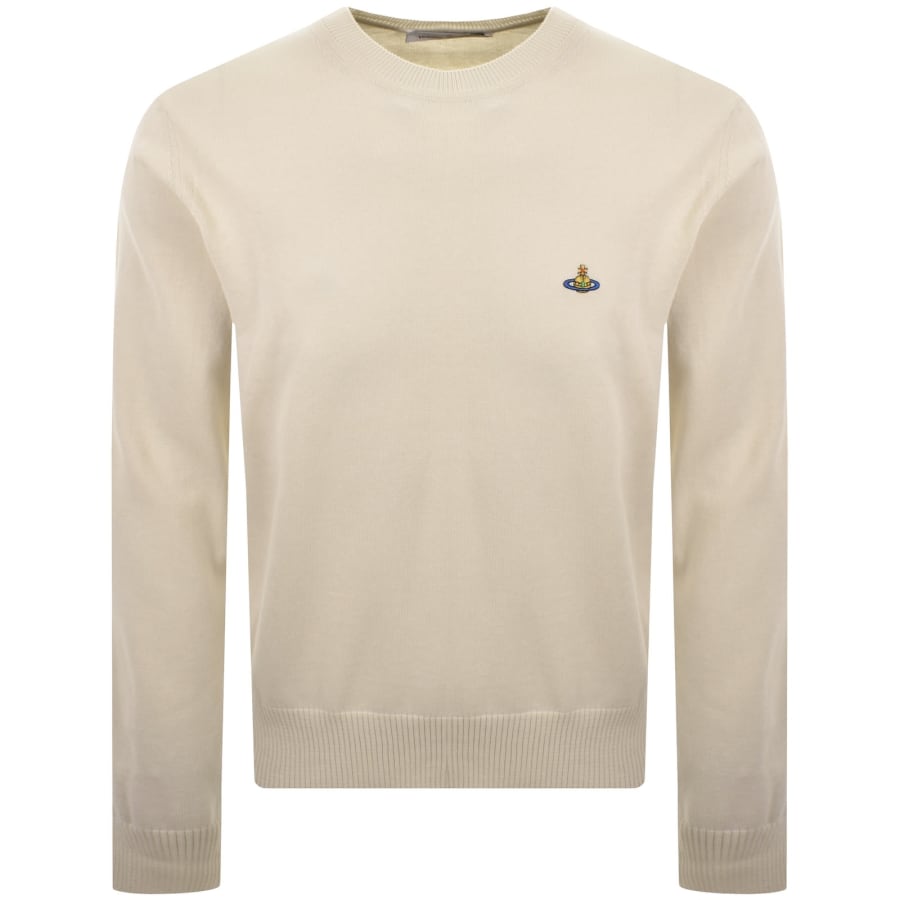 Image number 1 for Vivienne Westwood Alex Round Neck Jumper Cream