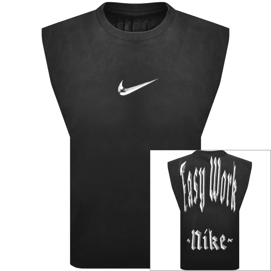 Image number 1 for Nike Training Logo Vest Black
