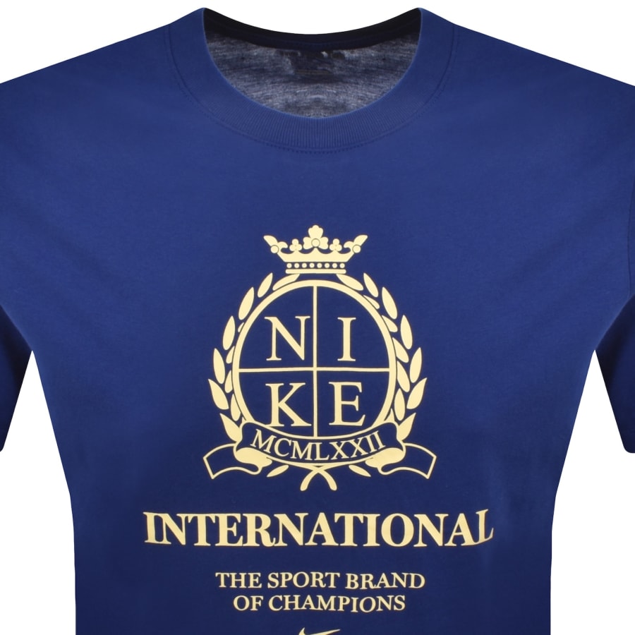 Image number 2 for Nike Logo T Shirt Blue