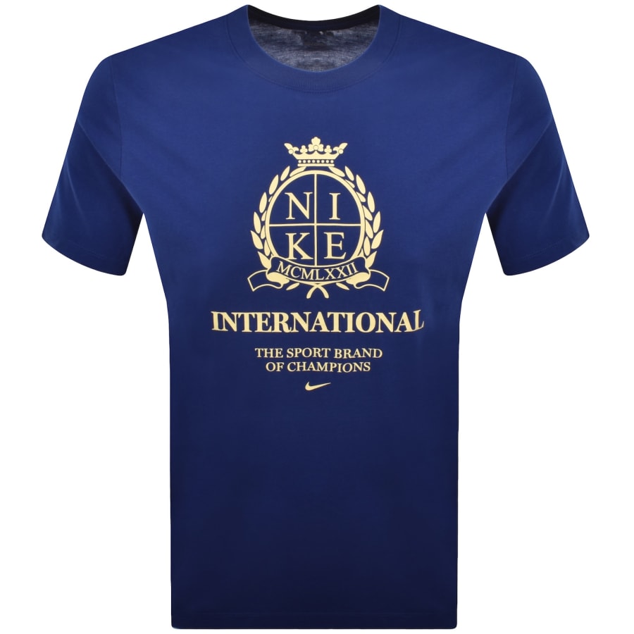 Image number 1 for Nike Logo T Shirt Blue