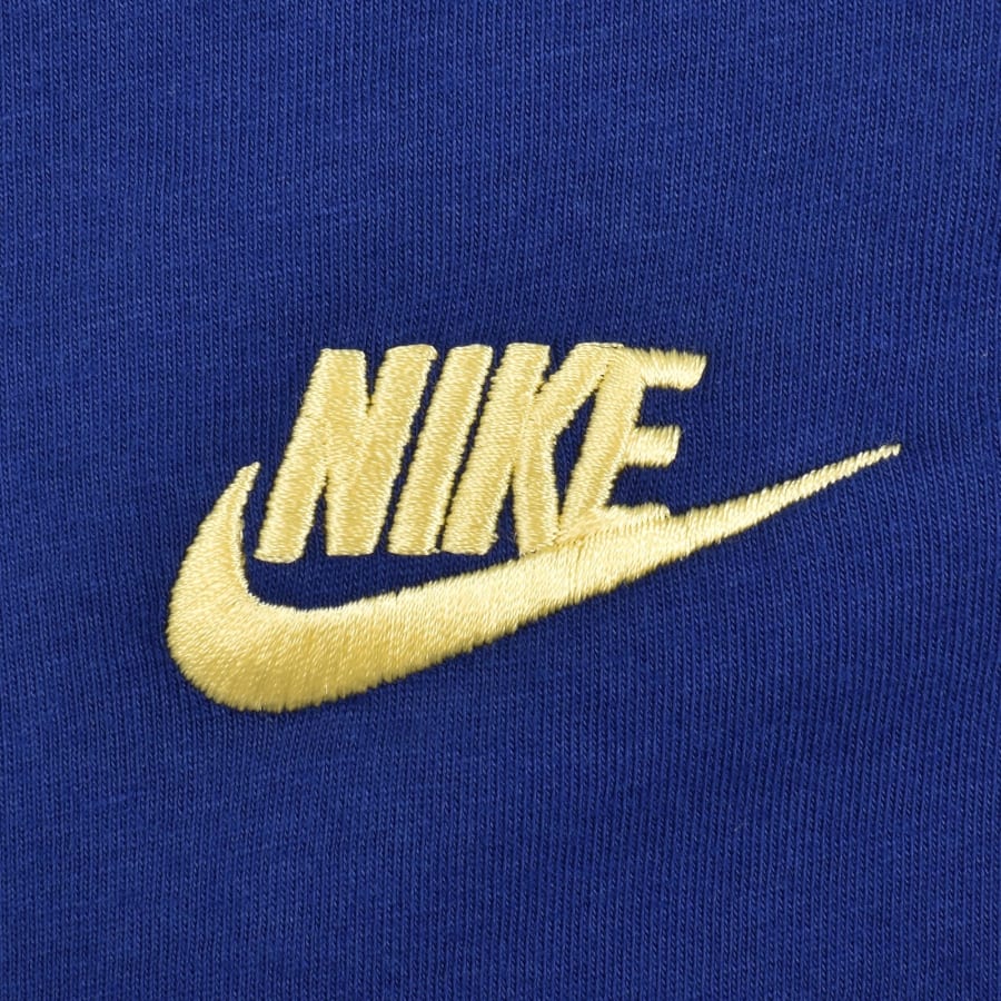 Image number 3 for Nike Crew Neck Club T Shirt Blue